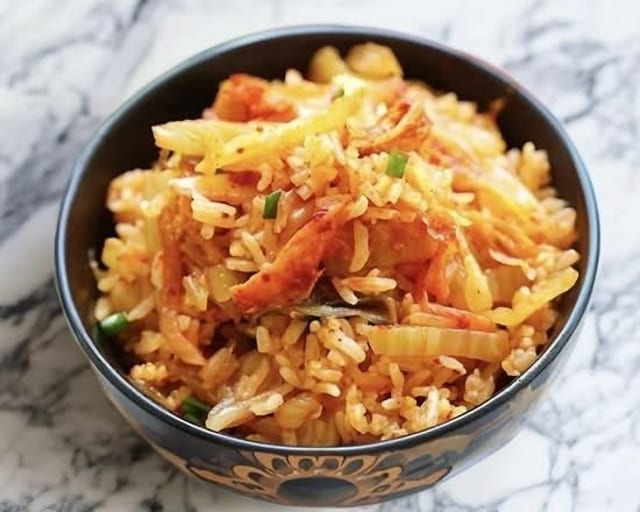 Kimchi’ Fried Rice (Korean Teppanyaki Style).