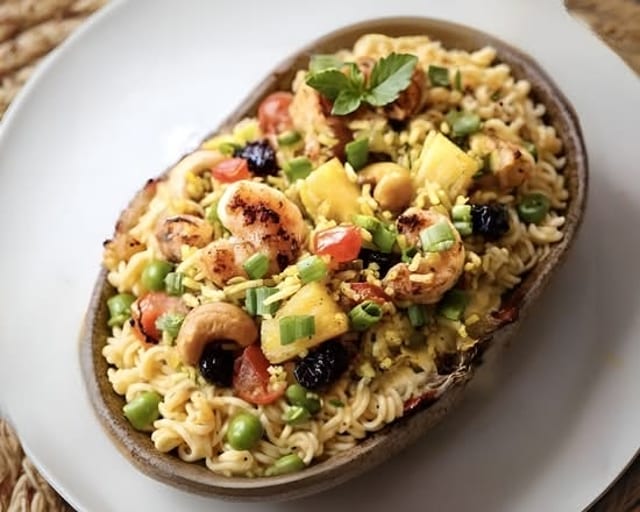 Hawaiian Pineapple Fried Rice (Teppanyaki Style).