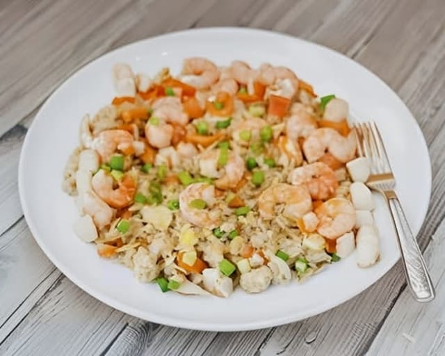 Shrimp Fried Rice 8 Jumbo Shrimp (Teppanyaki Style).