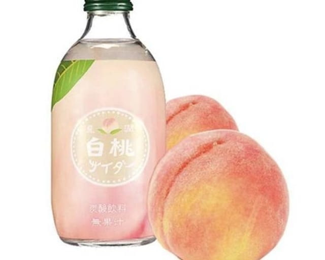 Tomomasu White Peach Japanese Soda.