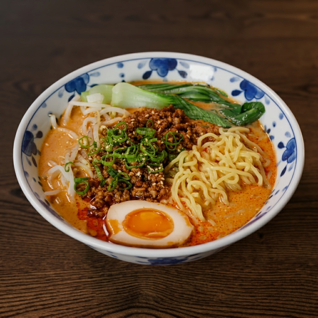 Tantanmen (Ground Beef Ramen).